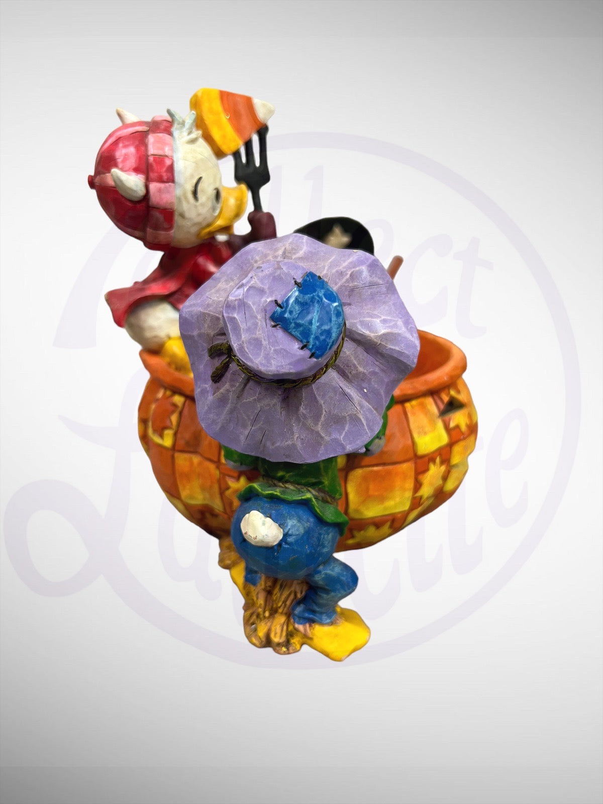 Jim Shore Disney Traditions - Playing Tricks and Sharing Treats Halloween Figurine (No Box)